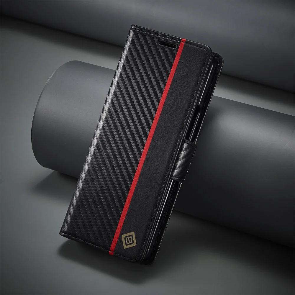 Luxury Carbon Fiber PU Leather - đánh giá và giá Phone Accessories Hippers