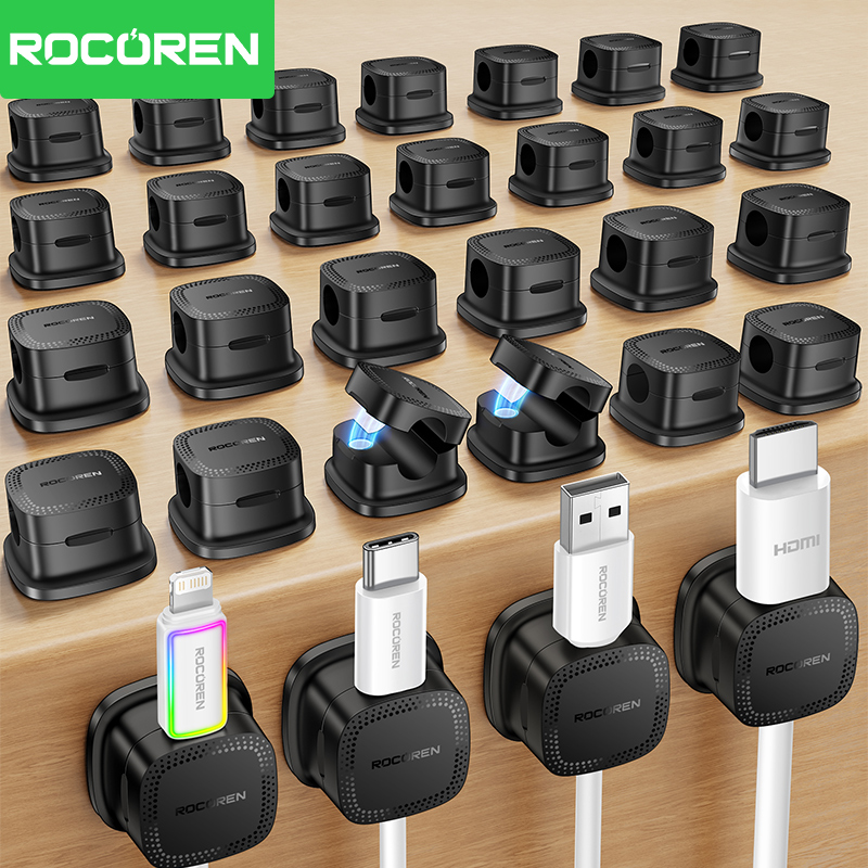ROCOREN 30PCS Magnetic Cable O - đánh giá và giá Cable Organizer Magnetic