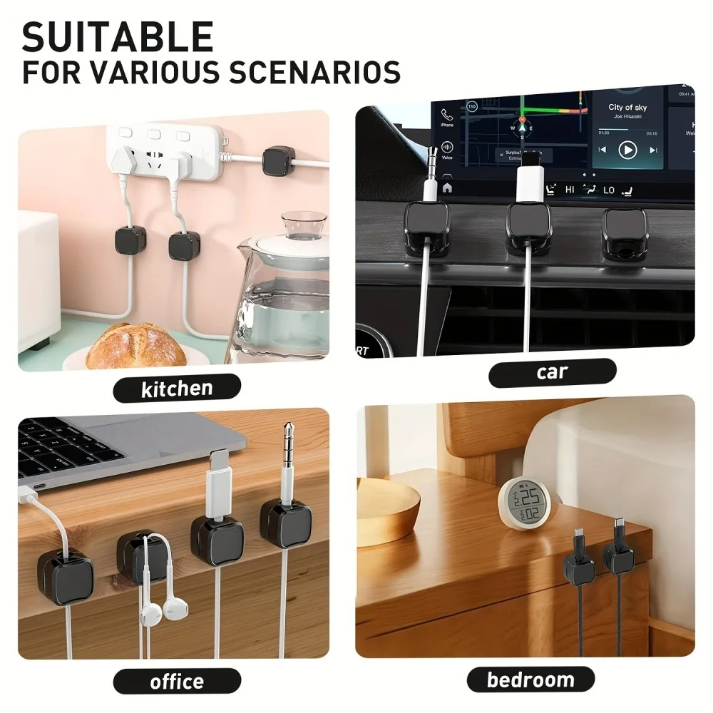 36/16/8/3 PCS Magnetic Cable C - đánh giá và giá Cable Organizer Magnetic