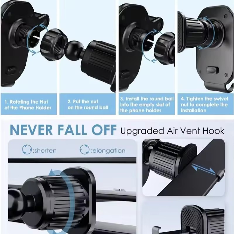 Universal Car Hook Base Phone  - đánh giá và giá Phone Accessories Website