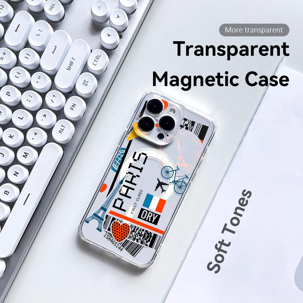Plane Travel Ticket france Pho - đánh giá và giá Magnetic Phone Case
