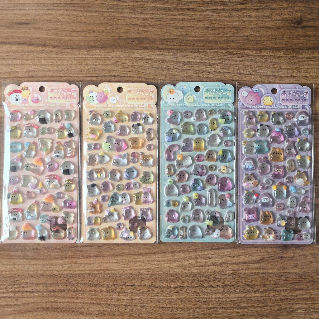 4 Pcs Cute Transparent Pop Sea - đánh giá và giá Phone Accessories Store
