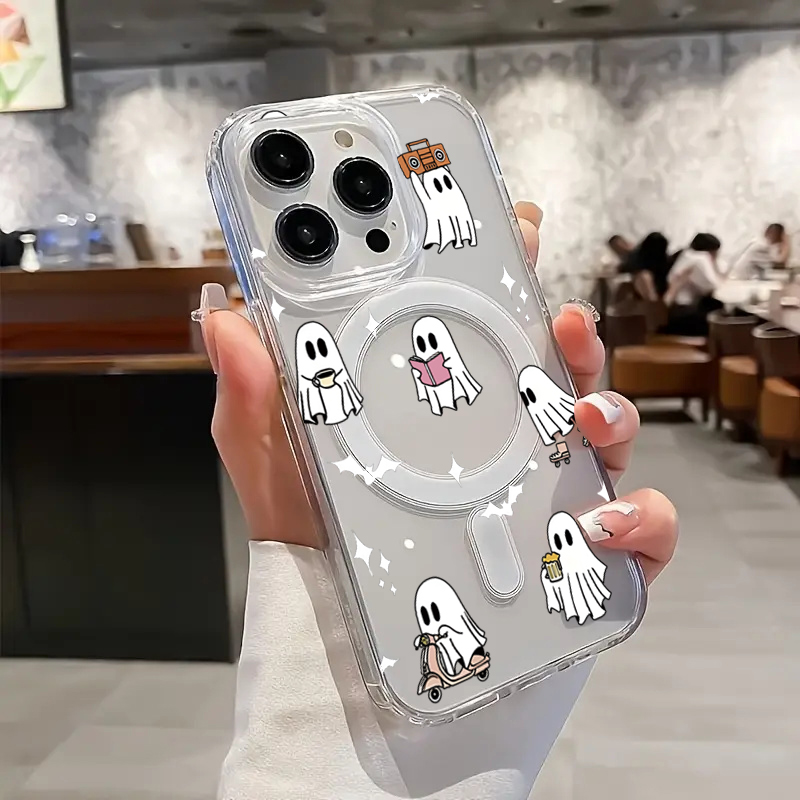 Magnetic Halloween Ghost Print - đánh giá và giá Magnetic Phone Case