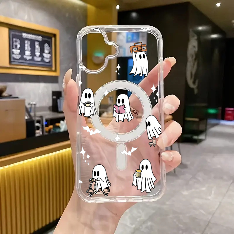 Magnetic Halloween Ghost Print - đánh giá và giá Magnetic Phone Case